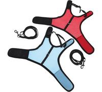 YARNOW 2 Piezas Cuerda de Tracción para Pecho y Espalda Chaleco Ajustable para Conejos Arnés Suave para Conejos Enanos Arnés Antitirones para Paseos al Aire y Entrenamiento de Mascotas