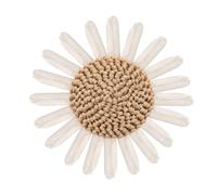 YARNOW 2 Piezas de Flores de Girasol Tejido a Mano para Zapatos y Ropa, Accesorios Ligeros de Fieltro Marrón para Decoración Rústica en Bodas y Manualidades