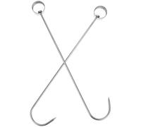 YARNOW 2 Piezas de Ganchos para Carne de Acero Inoxidable, Resistentes al Desgaste, Ideales para Colgar y Secar en Procesos de Matanza