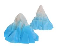 YARNOW 2 Piezas De Microadornos De Paisaje De Iceberg para Acuario Montañas Nevadas Decoración para Pecera De Iceberg Decoraciones Navideñas para Pecera Decoración Genial para