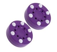 YARNOW 2 Piezas Disco de Hockey sobre Ruedas para Entrenamiento y Competición, Diseño de 6 Bolas, Construcción Ligera y Antirrebote, Tamaño Oficial para Juego en Exteriores
