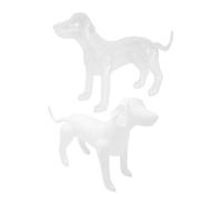 YARNOW 2 Piezas Juguetes inflables para Perros Figurilla Estatua de Perro de Cristal Camilla para Mascotas Modelo de Cachorro Perro Inflable maniquí de polivinilo