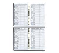 YARNOW 2 Piezas Libro de Registro de Glucosa en Sangre, Libro de Registro Médico, A5, Espiral, 60 Páginas, Papel Negro, Portátil para Gestión y Control Diario Salud