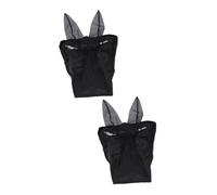 YARNOW 2 Piezas máscara de tábano Máscaras máscara de prevención de Moscas máscara de Malla de Caballo Horse Head Red de Cabeza de Caballo máscara de prevención de