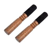 YARNOW 2 Piezas Mazo para Cuenco Sonoro de Madera Color Café, Accesorio Práctico Sonido Puro y Claro para Rituales de Mindfulness y Sesiones de Meditación