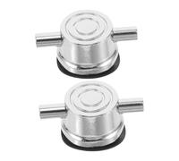 YARNOW 2 Piezas Metal Drum Lugs Double End Snare Tom Bass Drum Hardware Kit Replacement For Percussion Instruments