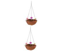 YARNOW 2 Piezas Nido pájaro con cáscara Coco decoración Jardin jardim decoração pájaro balcón casa pájaros Hamaca Colgante Exterior Juguete casa Colgante para pájaros