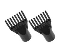 YARNOW 2 Piezas Peine para Secador de Pelo, Boquilla de Peine para Secador de Pelo Abs Negro, Reduce el Encrespamiento, Práctico y Cómodo, para Barbería y Viaje