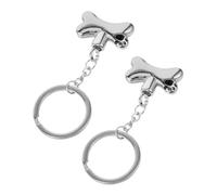 YARNOW 2 Piezas Pet Ashes Keychains with Dog Bone Pendant and Titanium Steel Urn Cremation Jewelry Keepsake For Memorial and Gift