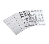 YARNOW 2 Piezas Placa de Estampación de Uñas de Acero Placas de Sellos para Uñas para Decoración y Festival Segura y Fácil de Usar para Chicas