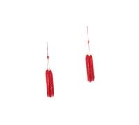 YARNOW 2 Piezas Púa De Espada De Tai Chi Moderno Borla Paño Rojo