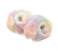 YARNOW 2 Piezas pulsera de peluche fiesta festival pulsera para chicas espuma Snap pulseras pulseras a granel pulsera a presión pulseras de bofetadas para Metal