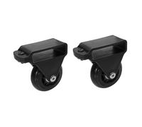 YARNOW 2 Piezas Ruedas para Escaleras Telescópicas de Aluminio Accesorios de Movimiento con Freno Ruedas para Barra de Equilibrio Fáciles de Instalar para Escaleras Extensibles