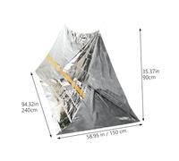 YARNOW 2 Piezas Tienda de Emergencia Desechable Refugio y Cortavientos para Camping Bolsa para