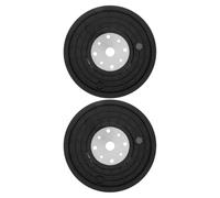 YARNOW 2 Poleas de Correa para Bicicleta Estática en Abs Negro, Accesorios Eficientes Que Minimizan Ruido para Espacios Compartidos y Entrenamiento en Casa