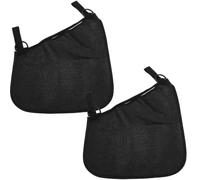 YARNOW 2 redes laterales para cochecito, bolsas de almacenamiento colgantes para pañales, biberones y accesorios, compatibles con la mayoría de cochecitos y sillas de paseo, correas ajustables.