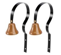 YARNOW 2 timbres metálicos Colgantes para Entrenamiento de Mascotas, Timbre Retro de Pared para Comerciantes, de Servicio de Fuerte Sonido para recordatorio de Entrada de Clientes.