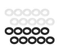 YARNOW 20 Cojines para Llaves de Trompeta y Trombón Pequeños, Accesorios Profesionales para Instrumentos de Viento, Almohadillas de Repuesto en Color Claro y Oscuro, Juego para Músicos