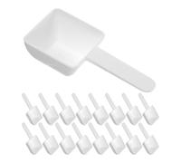 YARNOW 20 Cucharas Medidoras de Color Claro para Polvos de Lavadora Mango Ergonómico, Capacidad de 15g, Reutilizables para Uso Doméstico en Cocina y Lavandería