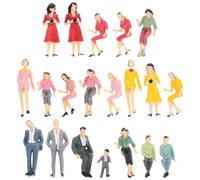 YARNOW 20 Figuras de pasajeros de pie de Tren Modelo Pintado, Figuras en Miniatura, Modelo de Personas, Adorno para niños, decoración de casa, Paisaje