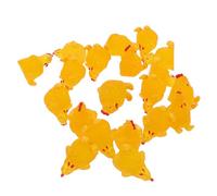 YARNOW 20 Minipollos Adorables Figuras De Pollo En Miniatura Decoración De Pequeñas Gallinas De Resina Figuras De Pollitos En Miniatura Estatuas De Animales De Resina Adorno