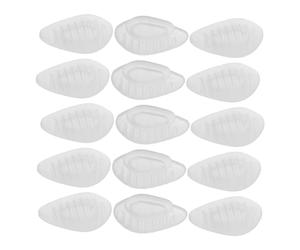 YARNOW 20 Pares de Almohadillas Nasales de Silicona para Gafas de Sol Transparentes 05 X 03 Pulgadas Antideslizantes y Cómodas para Reparación y Uso Prolongado