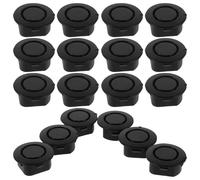 YARNOW 20 Tapones Redondos de Goma para Carrocería de Coche, Diseñados para Cubrir Agujeros del Radar en Parachoques Delanteros y Traseros, Aptos para Mantenimiento Automotriz