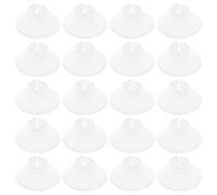 YARNOW 20 Ventosas para Fijación de Mangueras de Oxígeno para Acuario, Accesorio de Fijación para Bomba de Oxígeno, Diámetro 2,5 Cm, Altura 2 Cm, Kit de 20 Piezas para Peceras