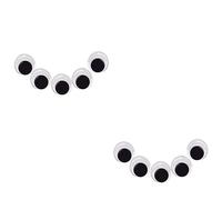YARNOW 200 Piezas Unidades Ojos Adhesivos Móviles para Manualidades DIY Ojos Redondos Autoadhesivos para Scrapbooking Accesorios Divertidos para Juguetes y Proyectos