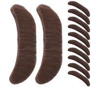 YARNOW 20piezas Barba Falsa y Bigote Postizo para Disfraz Vello Facial Realista Accesorio de Bigote para Cosplay de Adulto de Barba Pirata