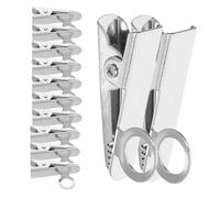 YARNOW 20piezas Micrófono de Solapa Soporte de Clip Ajustable Pinzas de Corbata Metálicas para Micrófonos de Solapa para Podcasting Oratoria y Uso Trajes Camisas Corbatas