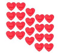 YARNOW 20piezas Parches Adhesivos Forma De Corazón Cuidado De Heridas Vendajes Portátiles Para Heridas Unidades Protección Para Lesiones Actividades Al Aire