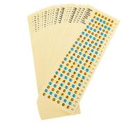 YARNOW 20piezas Pegatinas Para Diapasón De Guitarra Profesionales Adhesivos De Notas Resistentes y Reutilizables Accesorios Para Principiantes y Autoaprendizaje De Teoría Musical