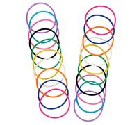 YARNOW 20piezas Pulseras De Decorativas De Colores Pulseras Para Exteriores Bandas De Elásticas