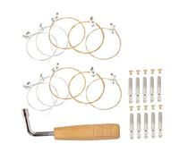 YARNOW 21 Piezas Kit de Cuerdas de Lira de Afinación Duraderas Llave de Afinación Profesional para Músicos, Accesorios para Arpa de Lira, Adecuado para Afinar Instrumentos