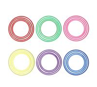 YARNOW 24 Aros de Agilidad - Aros de rayuela para Entrenamiento de Velocidad - 4.7&;, 5.5&;, 6.3&;", 7.1" de plástico. de Salto para Ejercicios de Atletas, fútbol y fútbol Americano.