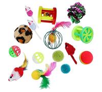 YARNOW 24 Piezas Juguetes Interactivos para Gatos Set y Juguetes para Estimulación y Diversión Casa la Atención de Mascota y Su Color Aleatorio