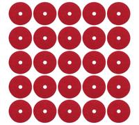 YARNOW 25 piezas de fieltro para carretes de máquina de coser, rojo, 2,5 cm de diámetro exterior x 1 cm de grosor, almohadillas amortiguadoras para carretes de hilo para una alimentación suave,
