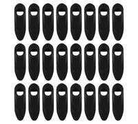 YARNOW 25 Piezas Ojal para Bicicleta Soporte para Cable de Bicicleta Plástico Negro Evita la Suciedad Mejora Visual y Trekking Offroad