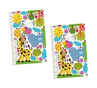 YARNOW 2hojas Pegatinas De Para Dormitorio Infantil Diseño De Animales y Gráficos De Extraíbles Para Decoración De Habitación Infantil