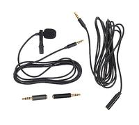 YARNOW 2juegos Kit De Micrófonos para Grabación Profesional Micrófono De Metal Adaptador para Podcasting y Entrevistas Incluye Cable De Extensión De