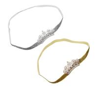 YARNOW 2piezas Diademas De Para Niña Recién Nacida De Hadas Tocado De Tocado De Niña Joya Cabello De Princesas