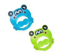 YARNOW 2piezas Gorro de Ducha para Bebés Gorros de Champú Ajustables para Pequeños Protección Cabeza Baño Azul y Verde