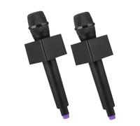 YARNOW 2Piezas Micrófono de Juguete para Micrófonos Falsos Portátiles para Fiestas Imitación para Desarrollar Habilidades Lingüísticas