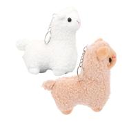 YARNOW 2Piezas Peluche De Alpaca Kawaii para Bolsas De Colgante para Accesorios De Bolso y Teléfono Móvil