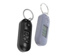 YARNOW 2piezas Reloj Digital Llavero para Estudiantes y Silencioso para Exámenes Diseño Cálculo Electrónica Fácil de Leer Números