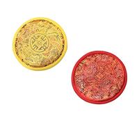 YARNOW 2piezas Tapete Para Cuencos Arte Budista Tibetano Decoración Artesanal Para Salón De Buddha Almohadilla Para Cuenco