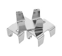 YARNOW 3 Piezas Abrazaderas Pesadas para Cuerdas Clips de Niquelado para Cuerdas Dobles Resistentes para Mascotas Náutica y Industrial