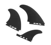 YARNOW 3 Piezas Aletas de Surf Juego para Tabla de Surf Inflable PVC Negro Compatibilidad Mejora la Dirección y Stand Up Paddleboarding