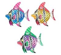 YARNOW 3 Piezas De Decoración De Pared De Peces De Hierro Decoración De Pared Familiar Adornos Dorados Para El Hogar Decoración Dorada Para La De La Playa Decoración